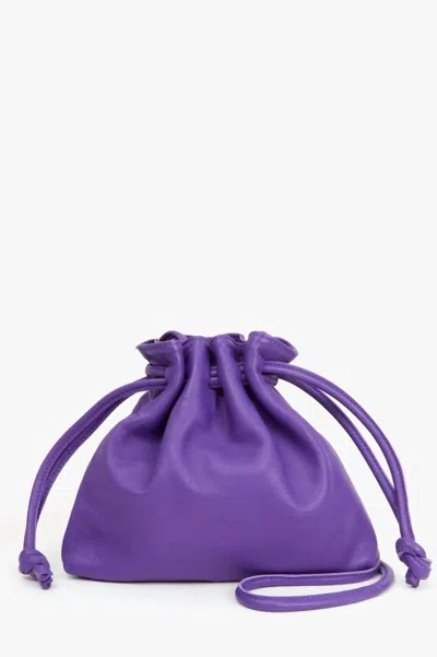 Shop Clare V Women's Petit Henri Mini Bag In Iris In Purple
