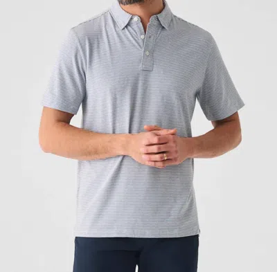 Shop Faherty Movement Polo Shirt In Madaket Stripe In Multi