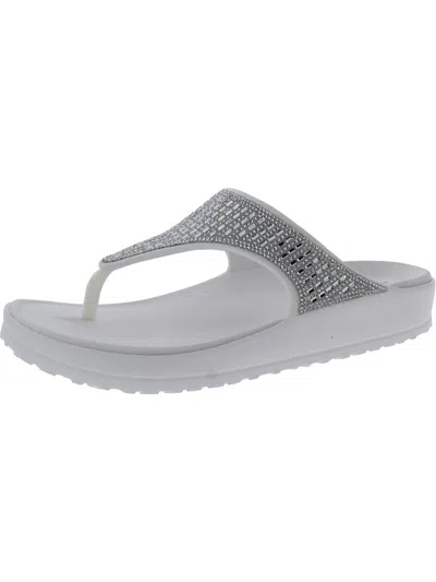 Shop Skechers Cali Breeze 2.0 Womens Lightweight Water Friendly Thong Sandals In Grey