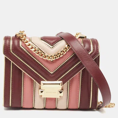 Shop Michael Kors Multicolor Quilted Leather Whitney Shoulder Bag