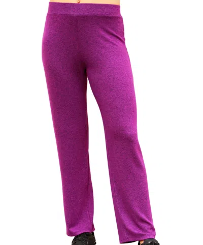 Shop French Kyss Solid Lounge Pant In Violet In Purple