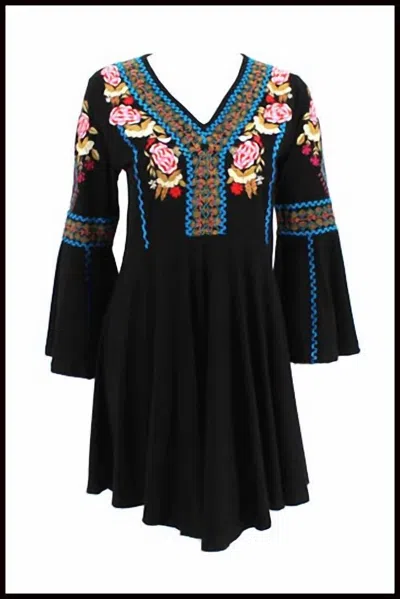 Shop Vintage Collection Women's Marcy Knit Tunic/dress In Black In Multi