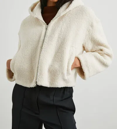 Rails Fabi Jacket In Ivory Teddy In Beige