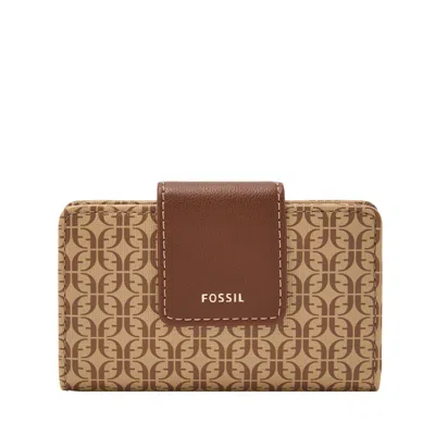 Shop Fossil Women's Madison Printed Polyurethane Multifunction In Beige