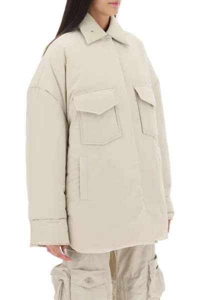 Shop Attico Oversized Midi Puffer Jacket In Multi