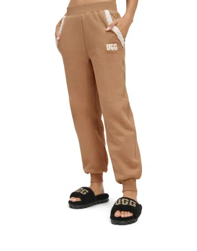Shop Ugg Daylin Bonded Fleece Pant In Chestnut In Brown