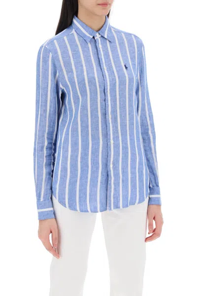 Shop Polo Ralph Lauren Relaxed Fit Linen Shirt In Multi