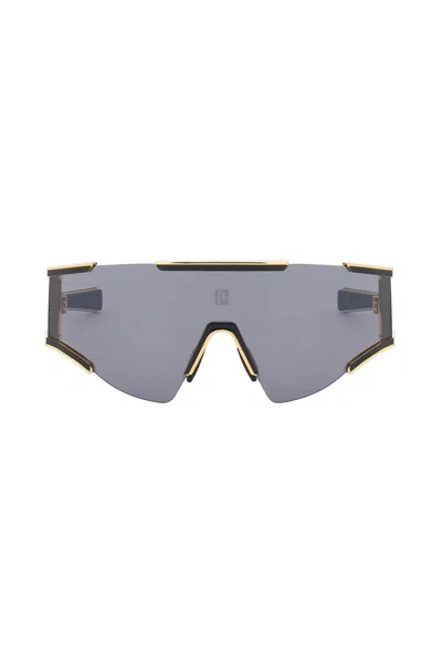 Shop Balmain 'fleche' Sunglasses In Gold