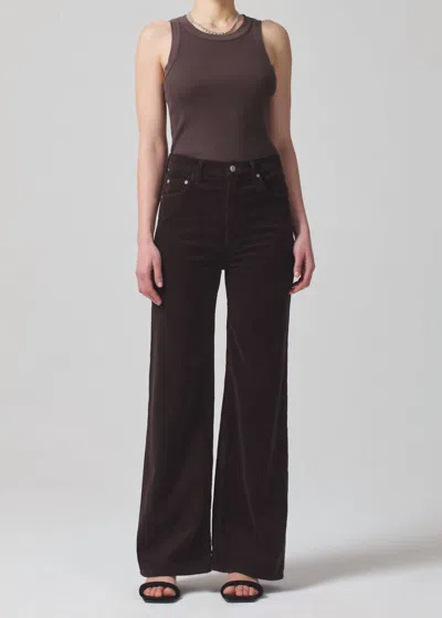 Shop Citizens Of Humanity Paloma Baggy Corduroy Pants In Wood In Black