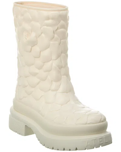 Shop Valentino Atelier 03 Rose Edition Rubber Boot In White