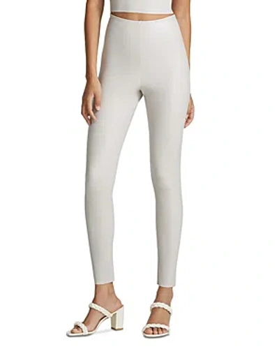 Shop Commando Perfect Control Faux Leather Leggings In Porcelain