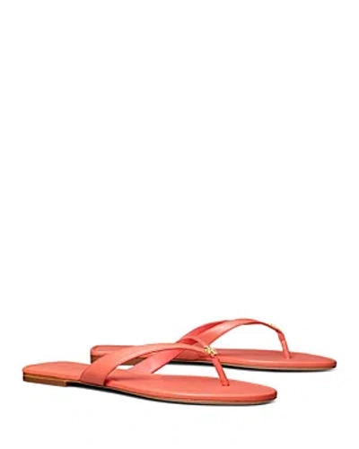 Shop Tory Burch Women's Capri Leather Flip Flop Sandals In Pink Pembe