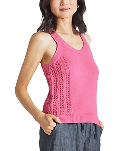 Shop Splendid Ally Mixed Stitch Sleeveless Top In Fiore