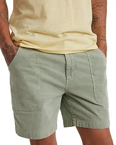 Shop Marine Layer Saturday Cord Shorts In Green
