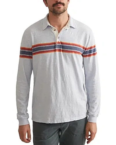 MARINE LAYER LONG SLEEVE RUGBY POLO 