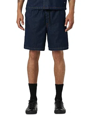Shop Hudson Drawcord Denim 7 Shorts In Dark Chamray