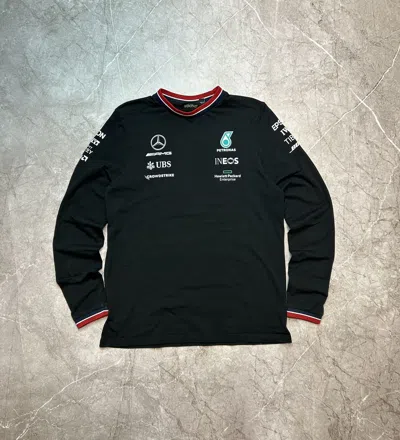 Pre-owned Formula Uno X Mercedes Benz Mercedes Amg Petronas Racing Long Sleeve In Black