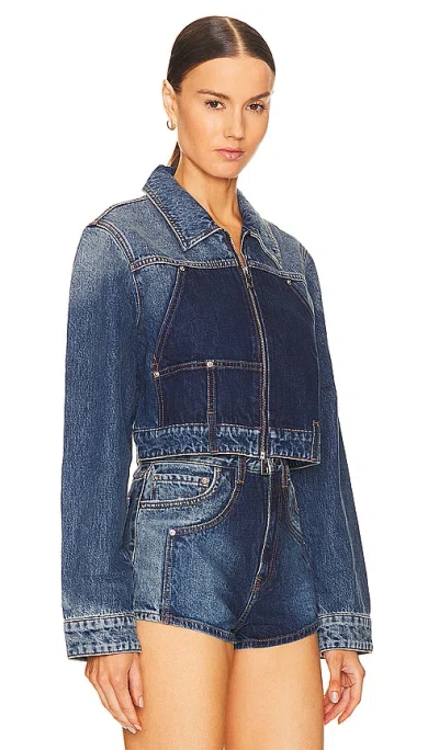 Grlfrnd Avery Two Tone Utility Jacket In Tonal Utility