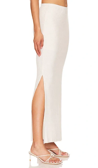 Shop Lna Steph Rib Skirt In White