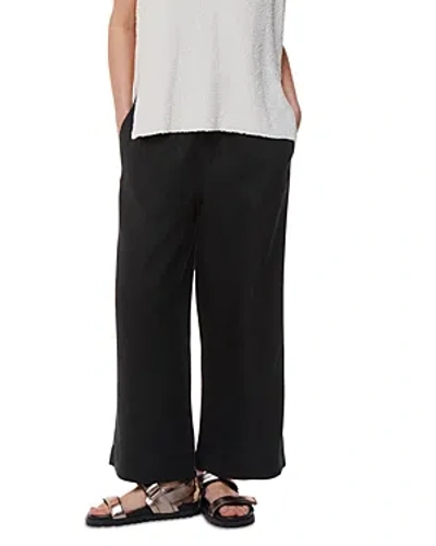 Shop Whistles Linen Wide Leg Pants In Black