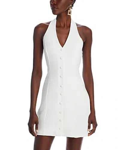 Shop Aqua Halter Mini Dress - 100% Exclusive In White
