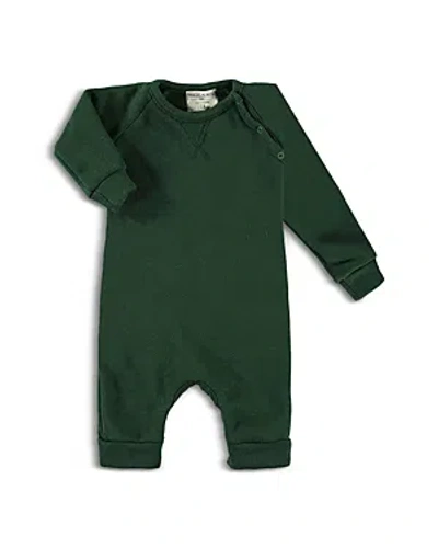 Shop Paigelauren Boys' Blanket Blend Sweatshirt Romper - Baby In Green