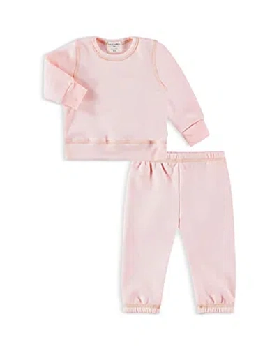 Shop Paigelauren Unisex Fleece Loungewear Set - Baby In Pink