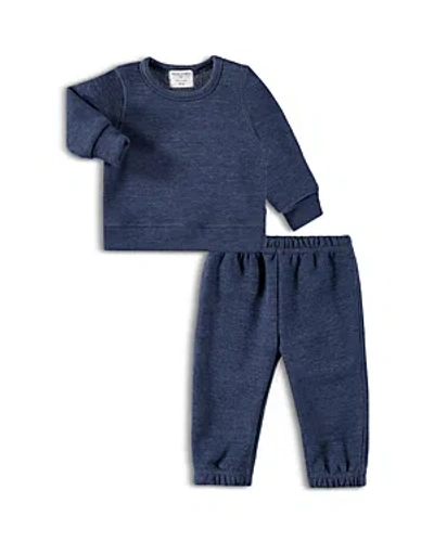 Shop Paigelauren Unisex Fleece Loungewear Set - Baby In Blue