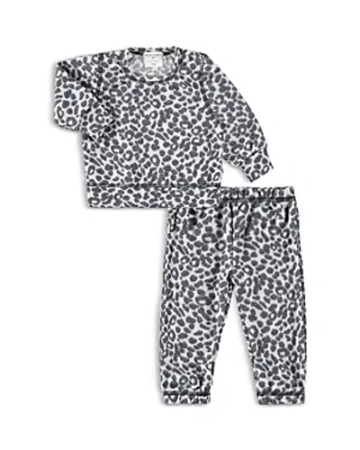 Shop Paigelauren Girls' Hacci Loungewear Set - Little Kid In White
