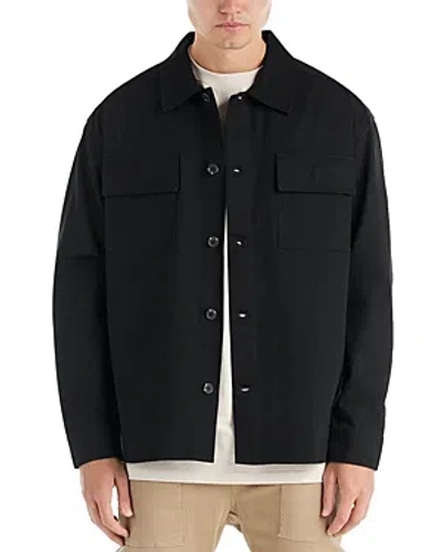 Shop Nana Judy Dover Cotton Shirt Jacket In Black