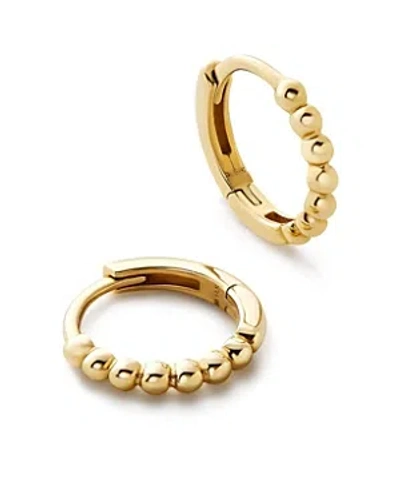 Ana Luisa 10k Gold Bead Huggie Hoops In Gold