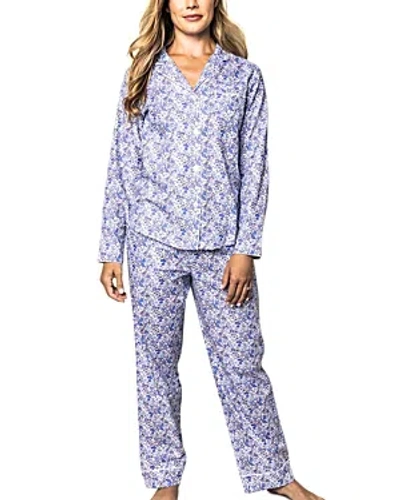 Shop Petite Plume Fleur D'azur Pajama Set In Blue