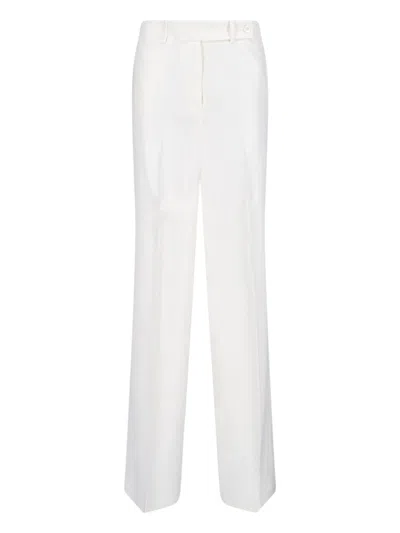 Shop Kiton Straight Trousers In White
