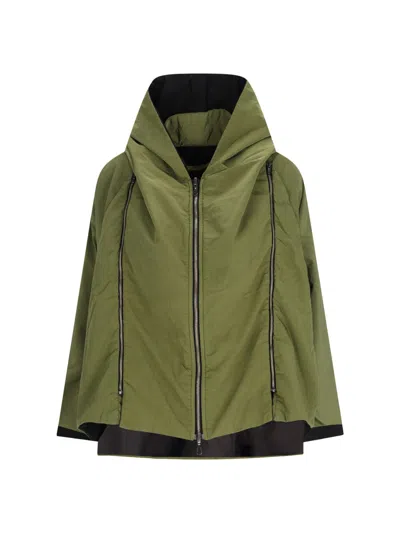 Shop Kimo No-rain Reversible Raincoat In Green