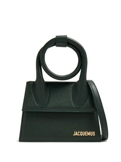 Shop Jacquemus Le Chiquito Noeud Bag In Green