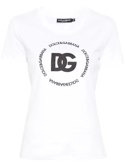Shop Dolce & Gabbana `dna` T-shirt In White