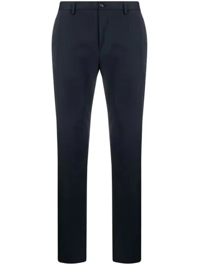 Shop Dolce & Gabbana Pants With Branded Tag In Blue