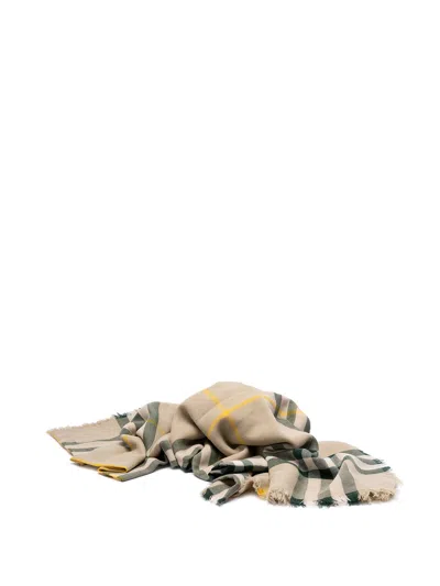 Shop Burberry Scarf In Green