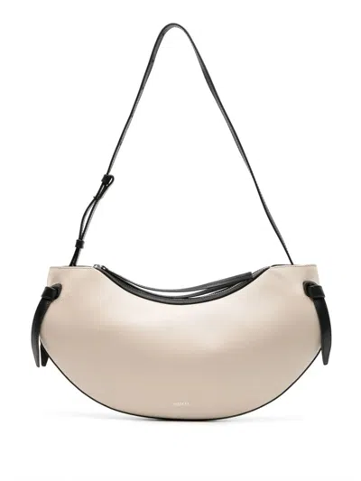 Shop Yuzefi Large Fortune Cookie Bag In Beige
