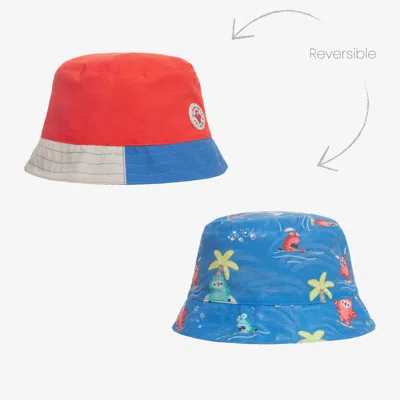 Shop Mayoral Boys Blue Reversible Sun Hat