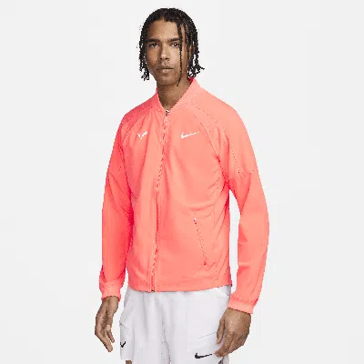 Shop Nike Men's Dri-fit Rafa Tennis Jacket In Orange