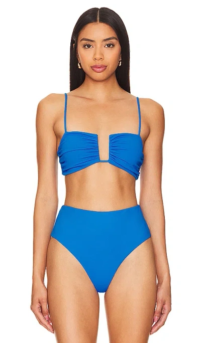 Shop Susana Monaco Wire Bikini Top In Cobalt