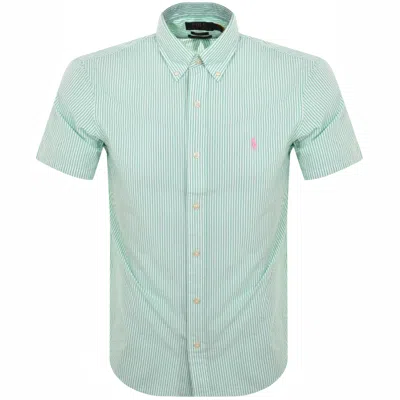 Shop Ralph Lauren Stripe Short Sleeved Shirt Green