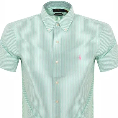 Shop Ralph Lauren Stripe Short Sleeved Shirt Green