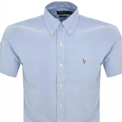 Shop Ralph Lauren Short Sleeve Shirt Blue