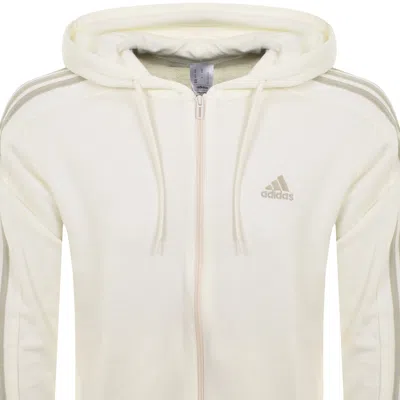 Shop Adidas Originals Adidas Sportswear Full Zip Hoodie White
