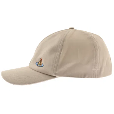 Shop Vivienne Westwood Baseball Cap Beige