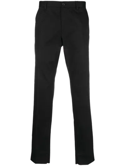Shop Dolce & Gabbana Straight Leg Trousers In Black