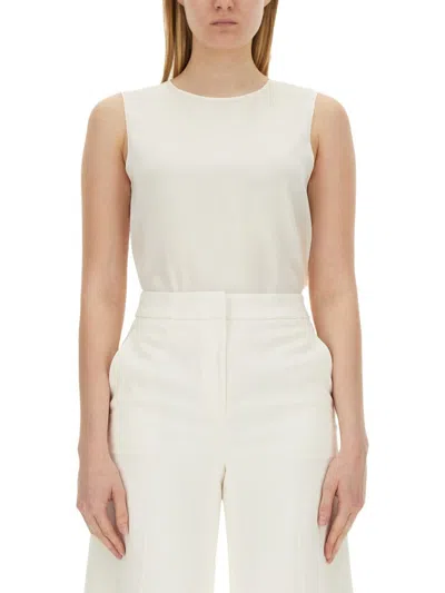 Shop Theory Georgette Top In Ivory