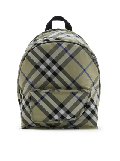 Shop Burberry Shield Backpack In Nude & Neutrals